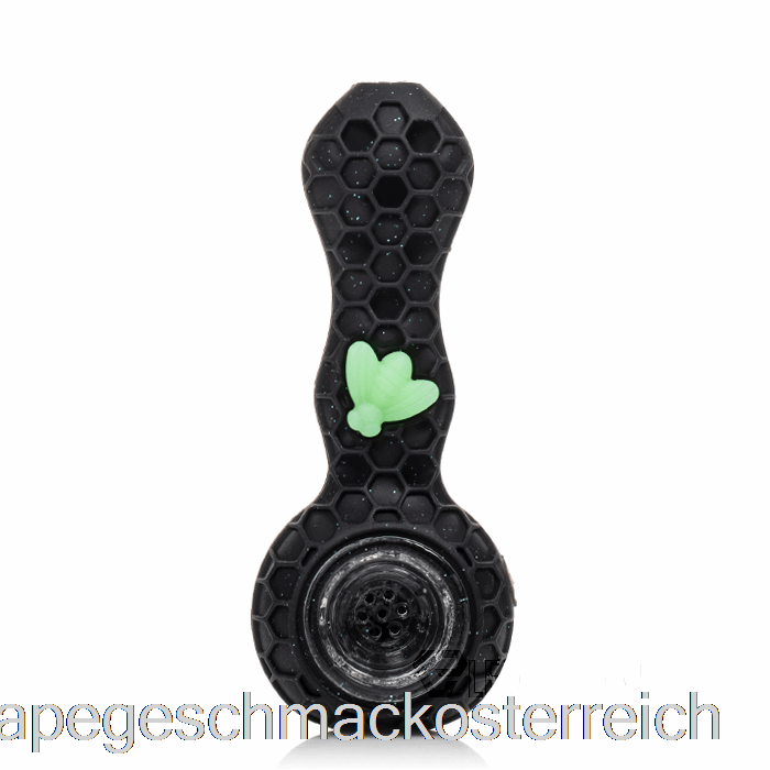 Stratus Bee Silikonlöffel Shiny Panther (Glitter Black / UV Green Bee) Vape-Geschmack